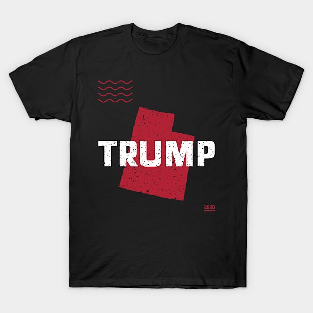 Trump Utah 2020  - Red Wave, Red State T-Shirt by Family Heritage Gifts